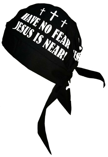 Christian Doo Rag Black Religious Skull 