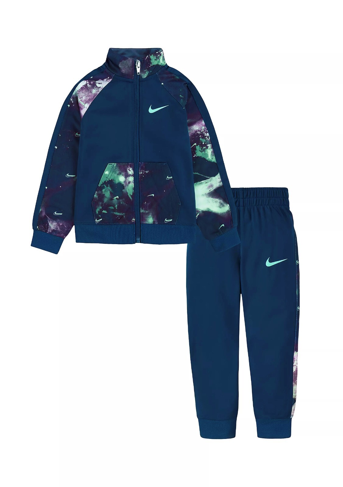 SACAI X NIKE Nuovo! NIKE Ragazzi ~Taglia 4T~ Colorblock Tricot Set 2 Pezzi Tuta Pista Pantaloni e Giacca