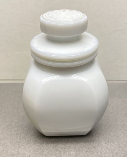 Vintage Gaviscon Tablets Jar White Milk Glass Apothecary Pill Bottle Empty - Picture 5 of 8
