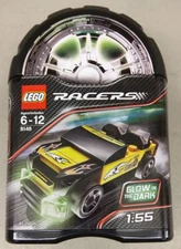 LEGO Racers 8148 EZ-Roadster NEW! Yellow Convertible Car Garage Case Tiny Turbos