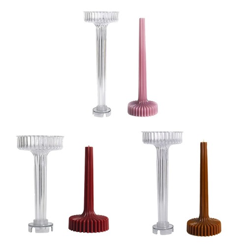 Cylinder Shape Candle Mold Geometric Gear Candle Making Mould Home Decoration