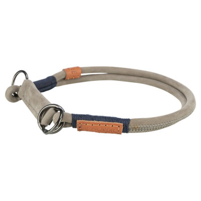 Trixie BE NORDIC Leder Zug-Stopp-Halsband grau fr Hunde, umweltfreundlich  | eBay.de