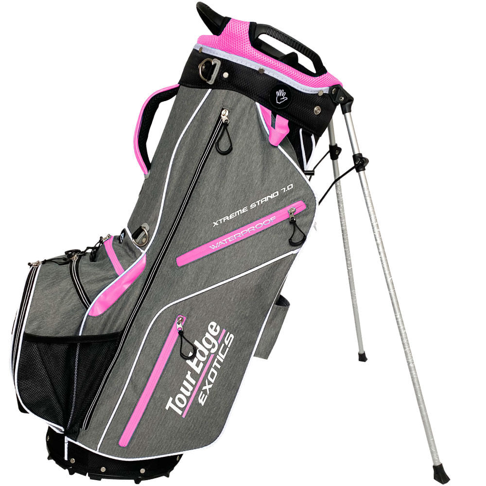 Tour Edge Women's Exotics Xtreme 7.0 Stand Bag - Heather/Blue/White
