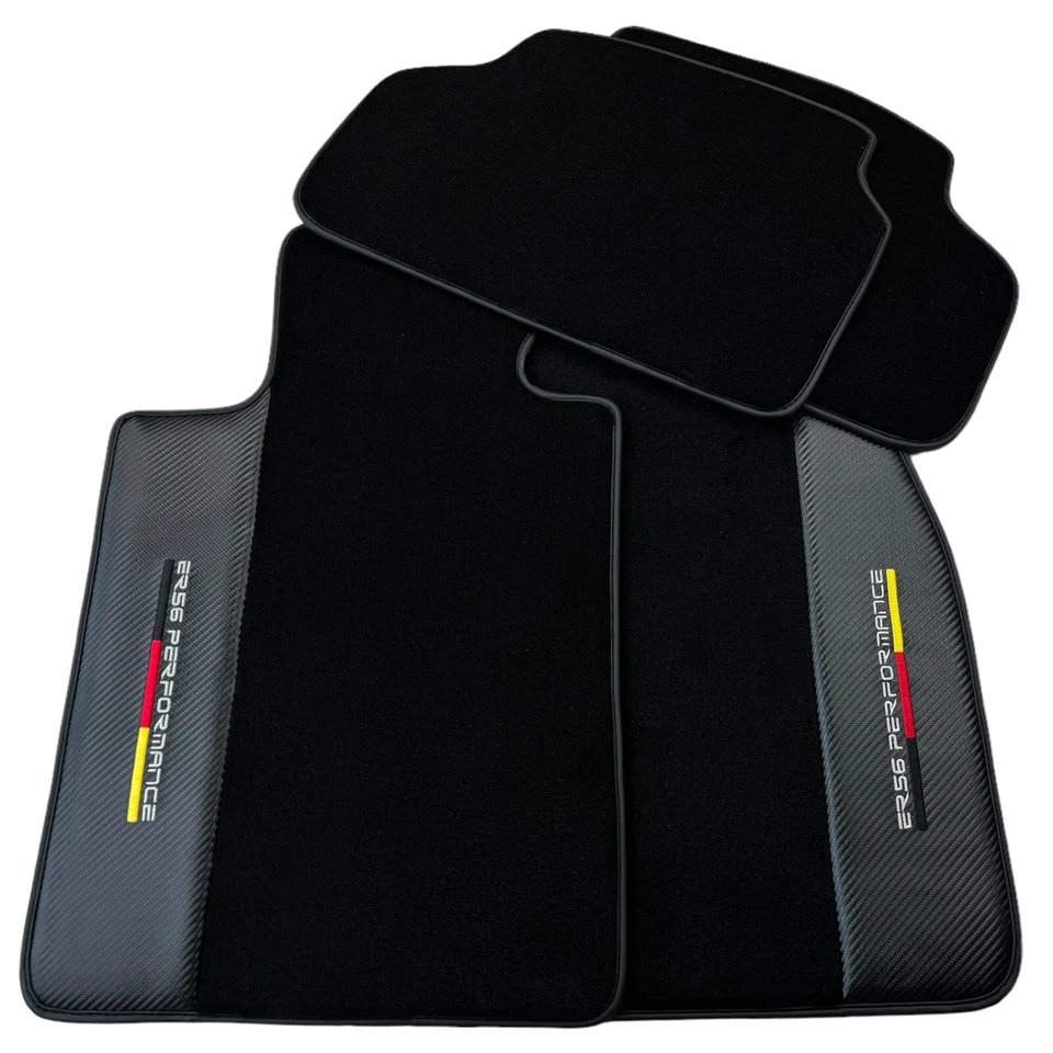 Alfombrillas negras para BMW i8 (2014-2017) con carbono | ER56 Performance Foto 2 de 4