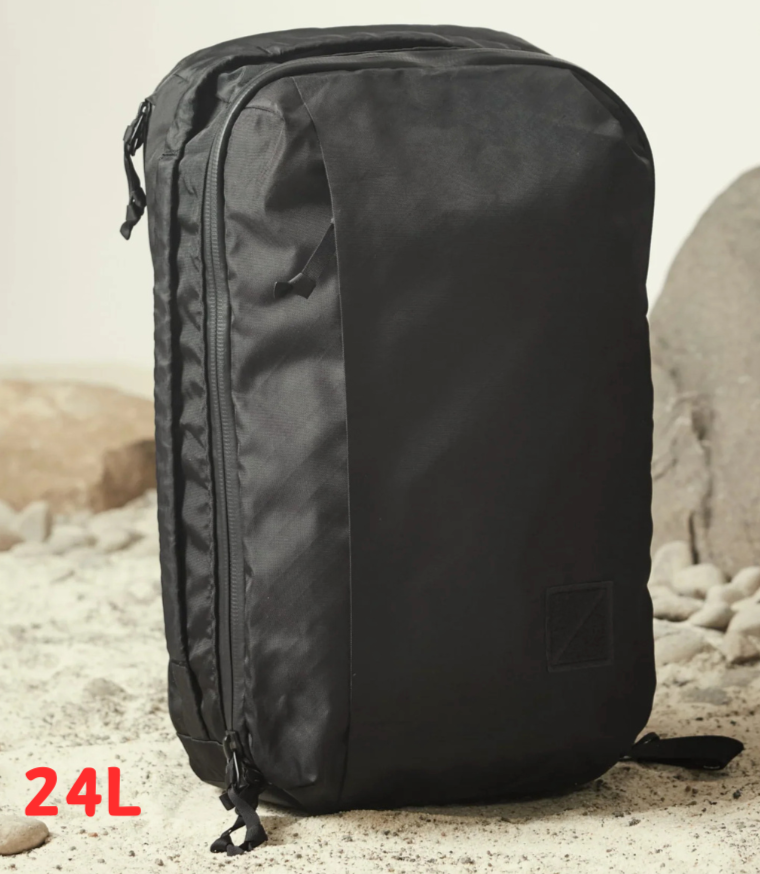 EVERGOODS CIVIC PANEL LOADER 24L ECOPAK Black Backpack EVERGOODS CIVIC PANEL LOADER 24L ECOPAK Black Backpack