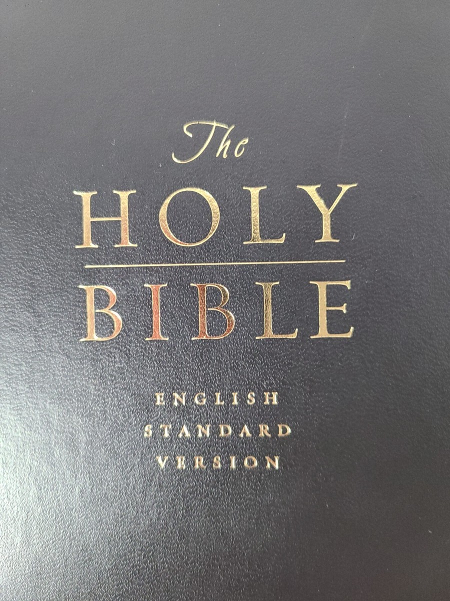 The Holy Bible ESV English Standard Version Hardcover Black