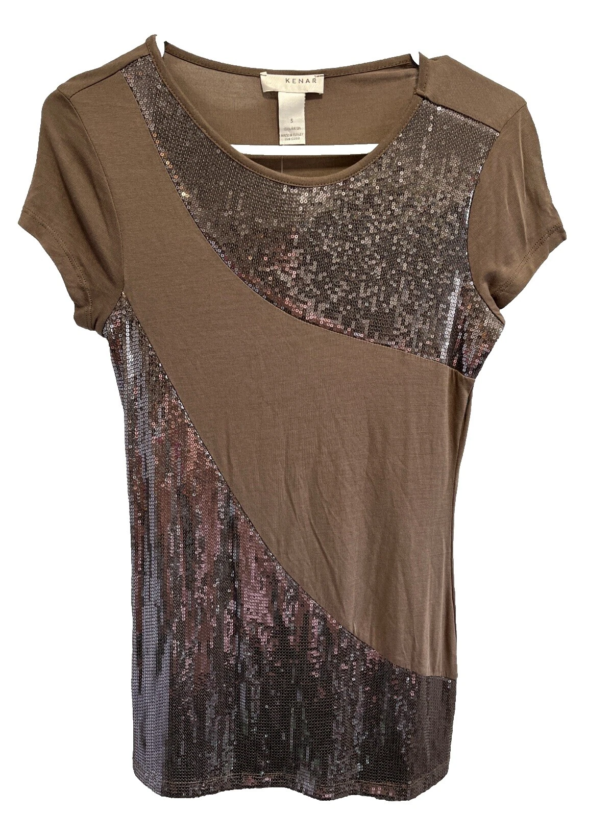 Kenar Solid fiesta/cóctel Tops para mujer