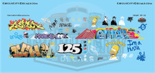 Railroad Graffiti O 1:48 Scale Waterslide Decal Set