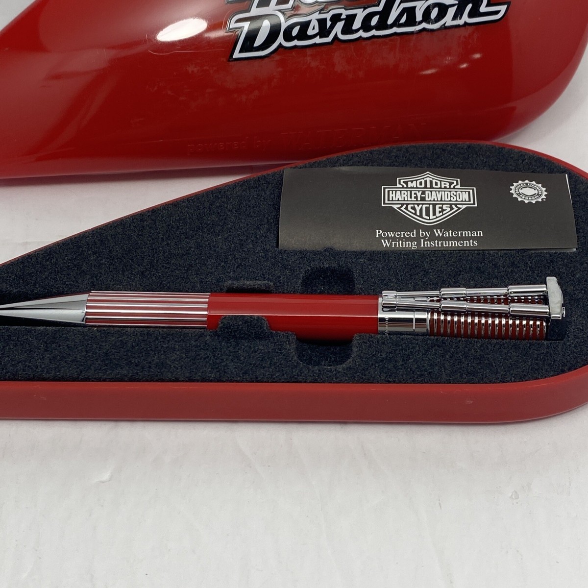 Pen WATERMAN Horizon Harley Davidson, Red / Chrome, France | eBay
