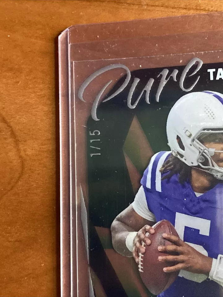 Anthony Richardson Auto 2023 Leaf Pure Pro Set Pure Talent Clear Autograph /15 - Image 2 of 4