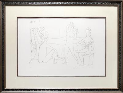 PABLO PICASSOパブロピカソ【QUATRE NUS AU HAREM】 Pablo Picasso, Quatre Nus au Harem, Lithograph on Arches | eBay