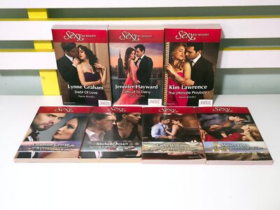 Lot of 13x Mills & Boon Sexy Red Cover Romance Stories in 7 Books!