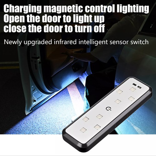 2-4 Magnet LED Auto Tür Licht Autotür Willkommen Lampe USB Lnduction Warnleuchte - Bild 7 von 27