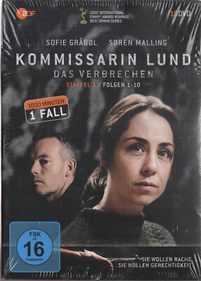 Kommissarin Lund Das Verbrechen Staffel 1 Folgen 1-10 Sofie Grabol 10 DVD NEU