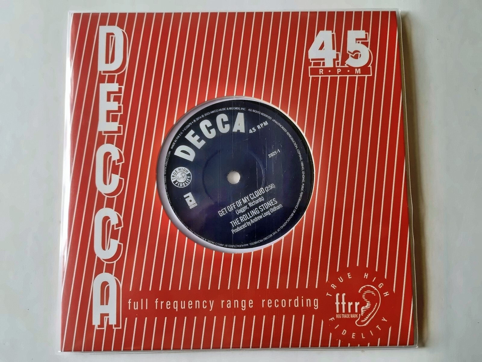 The Rolling Stones - Get off of my cloud/ The singer not the song 7'' Vinyl