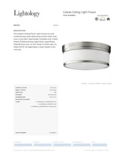 Quorum International 3509-14-65 Celeste Flush Mount Satin Nickel