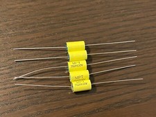 Qty 5 New .0075 uf 630v Yellow Film Capacitors Guitar Tube Amp Tone 752K