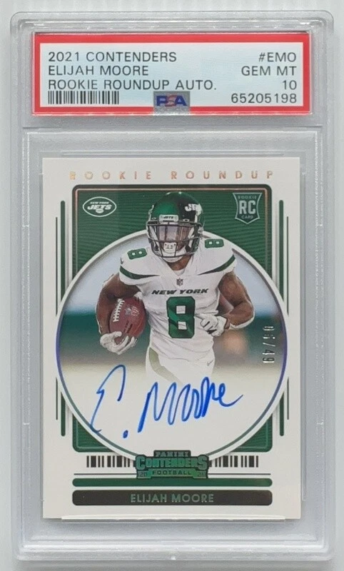 Elijah Moore Panini Contenders Rookie Roundup Autographs #EMO Base