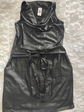 GAP Little Black Dress Pockets Dress 10 Size New Tags - Black Metallic