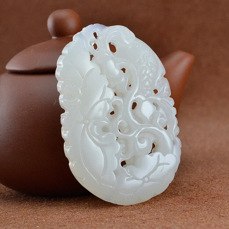 Colgante de pez dorado de cultura tradicional de jade hetiano natural mango hueco de pez dorado Foto 4 de 4