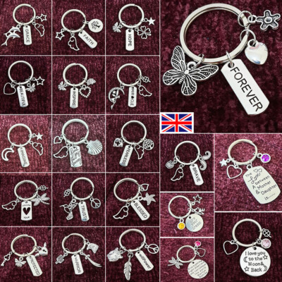 Schlüsselanhänger Keychain Charms FOREVER GRACE INSPIRE TRUST BLESSED BRAVE perfekte Geschenke