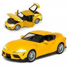 1/32 Scale Toyota GR Supra Diecast Model Car Toy Collection Sound Light Kid Gift