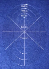 4 Piece Nested Oval Set 1/8" Clear Acrylic - Quilting/Embroidery Templates