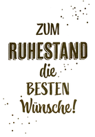 Avan Carte Karte Ruhestand GlüCkwunschkarte GrußKarte Text Rente Rentenkarte
