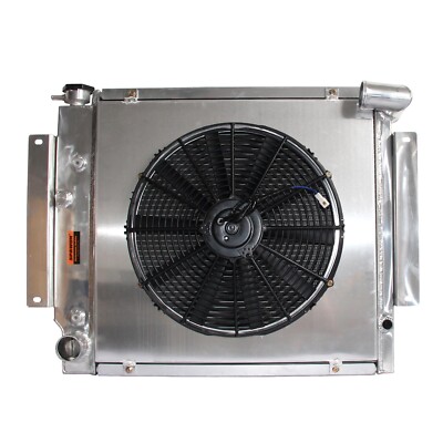 3 Row Fit 1970-81 International Scout II Pickup V8 SPAWON Radiator & Fan Shroud