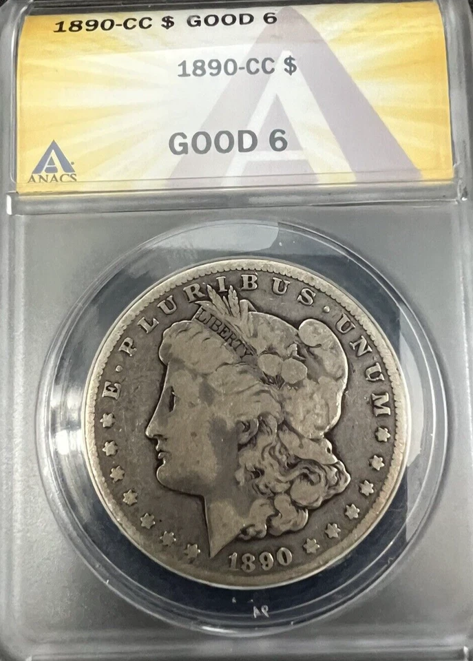 1890-CC Morgan Silver Dollar - Good 6 (Looks VG8) - Very Nice Carson City Coin! - Image 3 of 4