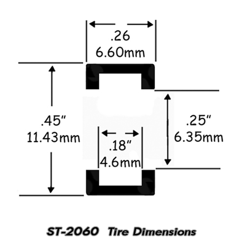Gomme Jel Claws Posteriori HO 1/64 Slot Car - AFX Super G+ ST-2060 - Foto 2 di 3