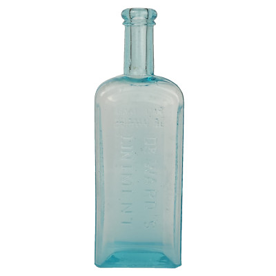 Vintage Dr Ward's Liniment JR Watkins Med Co Blue Glass Bottle 8.75''H *READ ALL*