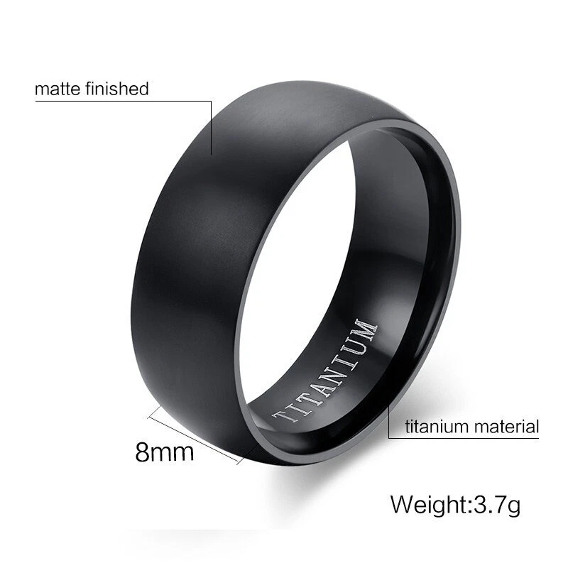 Unisex titanium ring deals