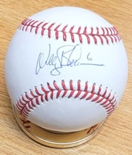 Autographed  WALLY BACKMAN  Official Major League Baseball -w/COA