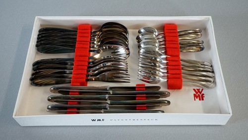 WMF Patent Friodur 90er Silber Tafelbesteck 30 teilig für 6 Personen 1960er J. - Bild 5 von 8