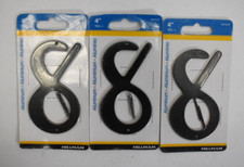 Hillman 841632, 8 - 4" Black Nail On Aluminum House Mailbox Number Lot Of 3