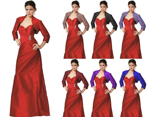 red bolero jacket for evening dress