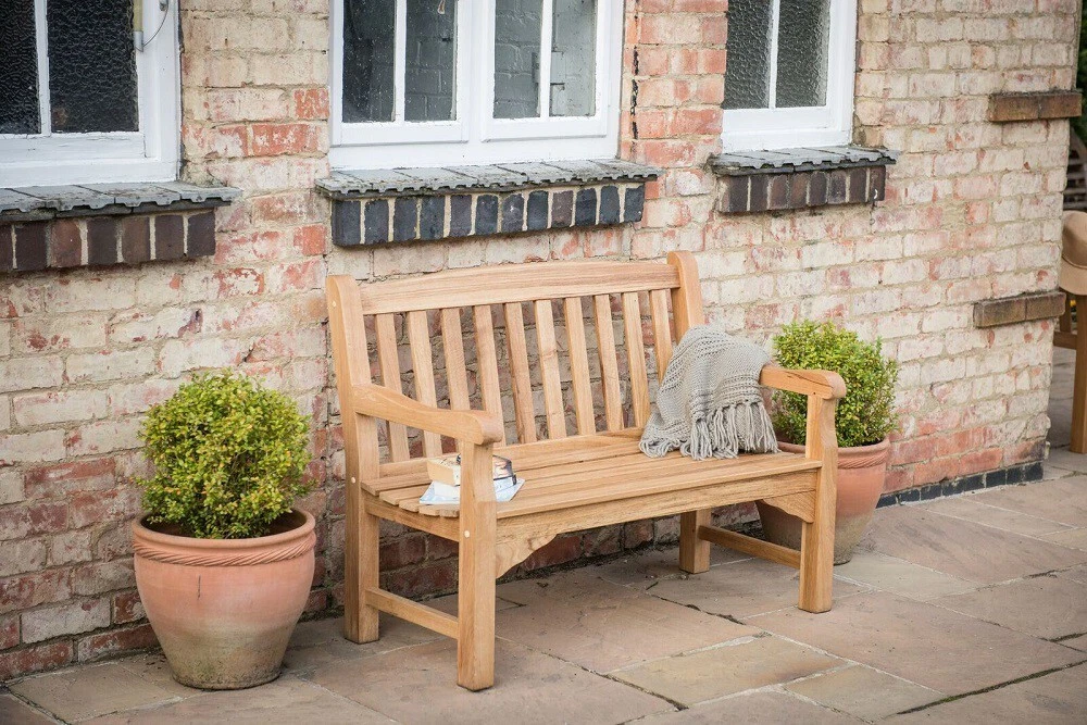Heritage Oak 4ft Garden Bench 2 Seater