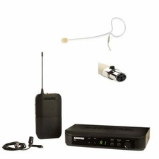 Shure BLX14 Wireless Mic System CVL Lavalier Microphone Tan Earset Mic Pack