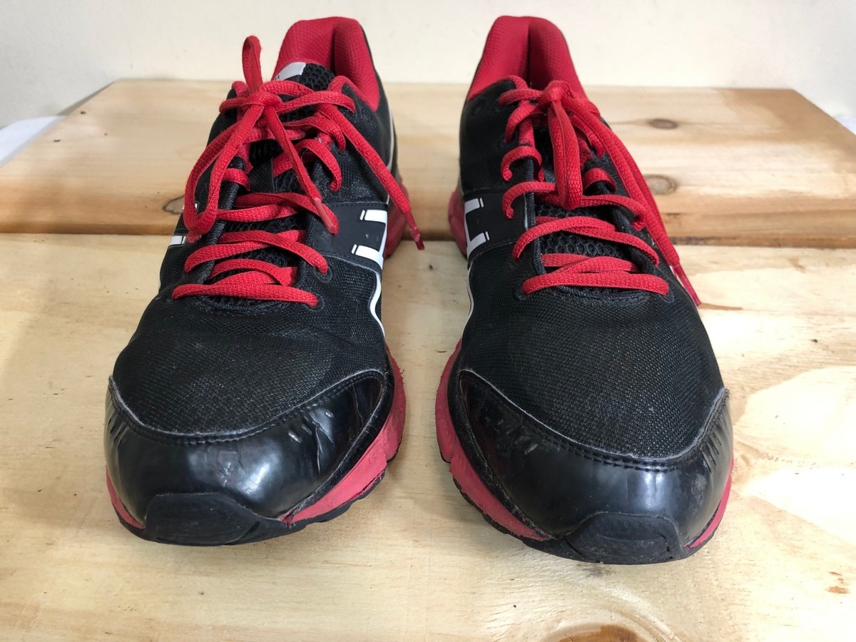 Asics T2J0N GEL-FLASH Running Sneakers black/red white size  display picture 1