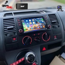 DAB+ Autoradio Für VW T5 Multivan Transporter Android 15 Kamera Carplay GPS Navi