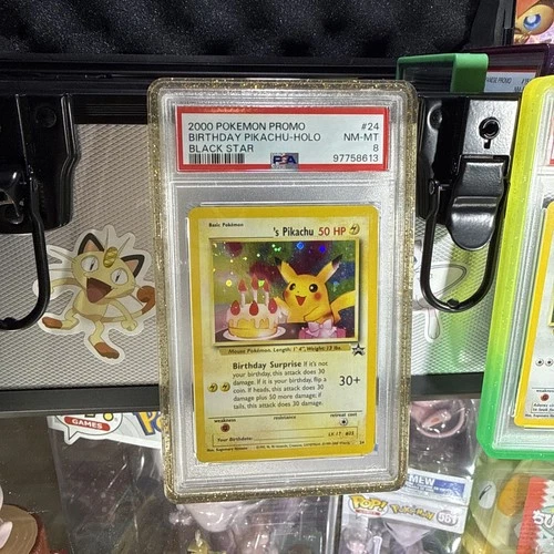 Pokemon TCG Black Star Promo 24 Birthday Pikachu 2000 PSA 8