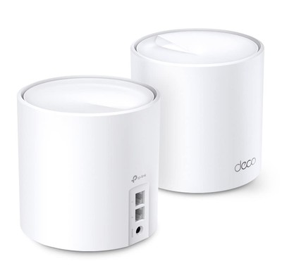 TP Link Deco X20 Mesh WiFi 6 System 2 Pack Whole Home Coverage AX1800