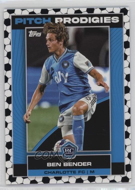 2023 Topps MLS Pitch Prodigies Soccer Tile Ben Bender #115 Rookie RC 0kq