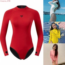 2mm Neoprene Wetsuit Women's Backless One-Piece Swimsuit Snorkeling Diving Suit