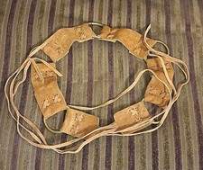 Vintage Italian Leather Tie Belt