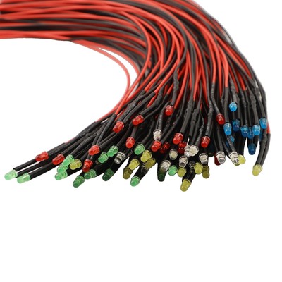 100 Stück Multicolor 12V LED Leuchtdioden für kreative Anwendungen