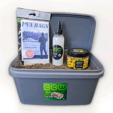 Fishing Carp Bait - PVA Glug Wafters Pellets Powder 2kg Mix - Free Bucket 12.50 per kilo