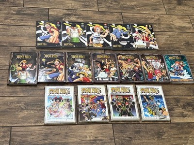 One Piece DVD Collection Lot With Slipcovers Funimation Anime - REALLY NICE LOT!