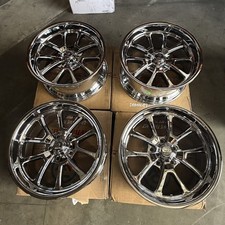 Used 18x8 Resto R101 Laguna 5x127/5x5 1 77.98 Milled Chrome Wheels set(4)